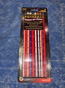 PENTECH United We Stand No. 2 Pencils 8 Pack Sealed Vintage - Imagen 1 de 8
