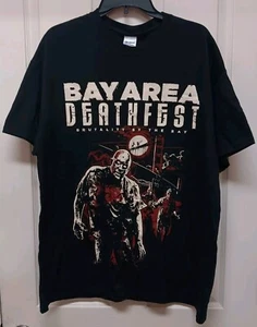 2015 Bay Area DeathFest TShirt Death Metal GrindCore Cattle Decapitation Aethere - Picture 1 of 5