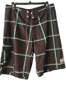 SALE Billabong Platinum X surf board shorts Men's 33 black with blue and lime - Picture 1 of 8