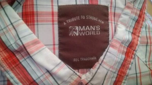 sehr schönes leichtes mehrfarbiges kariertes Man`s World Herren Oberhemd 2XL - Bild 1 von 6