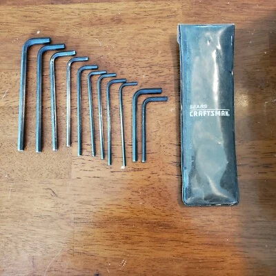 Lot Of 11 Craftsman Hex Keys MM & SAE See Full Description For Details - Image 1 of 4