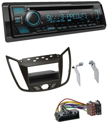 Kenwood Bluetooth USB CD MP3 DAB Autoradio für Ford C-Max / Kuga - dunkelbraun - Bild 1 von 4