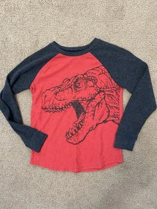 Sonoma Shirt Boys 8 Red T Rex Dinosaur Shirt - Picture 1 of 3