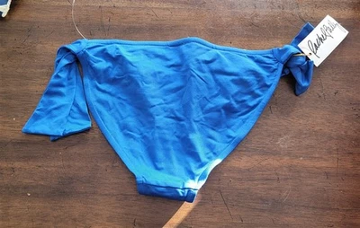 NWT Rachel Pally XS Tahiti Tie Side Bikini Swim Bottom Blue 123490 Foto 1 de 2