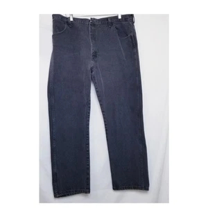 RUSTLER Herren BLACK Denim 4-POCKET Straight Leg HIGH-RISE Jeans Gr. 42x30 - Bild 1 von 6