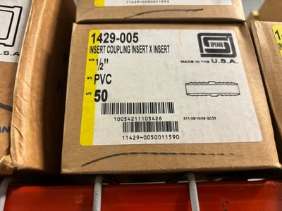 LOTE DE 50 - NUEVAS LANZAS 1429-005 1/2" PVC INSERT ACOPLAMIENTO Foto 1 de 2