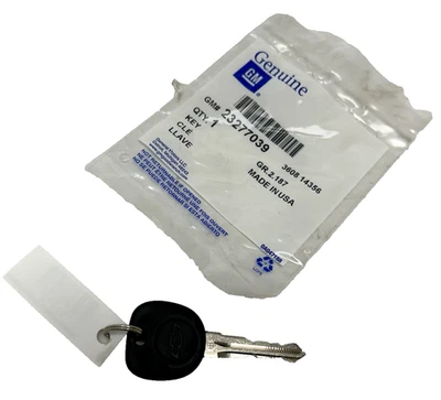 23277039 New OEM GM Ignition Lock Key 2006-2016 Chevrolet Impala 3.6L 3.5L - Image 1 of 4