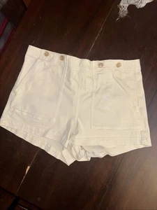 Pilcro by Anthropologie The Kit High-Rise Utility Shorts 33 Summer Beach Cream - Picture 1 of 12