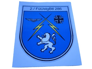 Aufkleber  Bundeswehr  2./FüUstgBtl 286  ca 8x9,5 cm - Picture 1 of 1