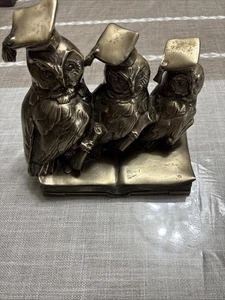 Jennings Brothers JB1460 Graduating Scholar Owl Brass Bookend - Picture 1 of 6