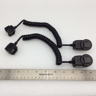 Pair (2) Canon Off-Camera Shoe Cord 2 Flash Speedlite Extension Cable Japan - Image 1 of 4