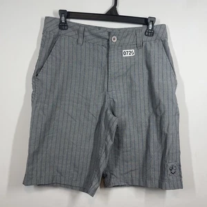 VTG Rusty Shorts Mens 30 Gray Stripe Skater Streetwear Street Skate Preppy Surf - Picture 1 of 16