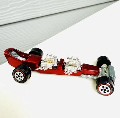 Redline Johnny Lightning Topper 1969 doble motor "Custom Dragster" rojo Foto 1 de 4