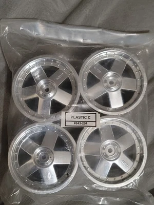 VINTAGE HPI 3007 1:8 GT5 WHEELS NEW SAVAGE 4.6/ 5.9 CHROME BRAND NOS DONT MISS!! - Image 1 of 2