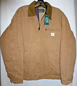 Neu mit Etikett Polo Ralph Lauren Sportsman braune gefütterte Canvas-Jacke mit Baumwolle Größe XL - Bild 1 von 9