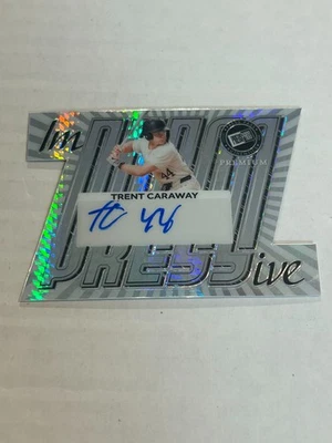 PASE DE PRENSA DE HOJAS 2024 PREMIUM TRENT CARAWAY 6/15 IMPRESIONANTE AUTO OREGON ST CA1 Foto 1 de 2