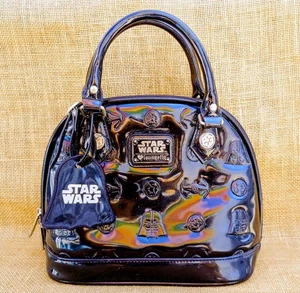 Loungefly Star Wars Darth Vader Darkside Black Embossed Dome Bag - Picture 1 of 7
