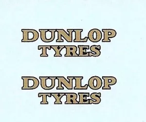 Dinky 28 FURGONETAS SERIE 28 o CÓDIGO 3 ""Neumáticos Dunlop"" Transferencia/Calcomanía - Imagen 1 de 1