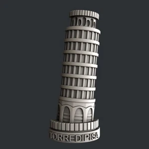 3d STL models for CNC, Artcam, Aspire, relief Pisa - Picture 1 of 3