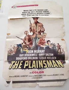 THE PLAINSMAN 1966 Original Movie Poster One Sheet 27" x 41" DON MURRAY - Picture 1 of 10