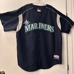 Vintage Majestic Authentic Seattle Mariners Stitched Jersey Size 2XL - Picture 1 of 17