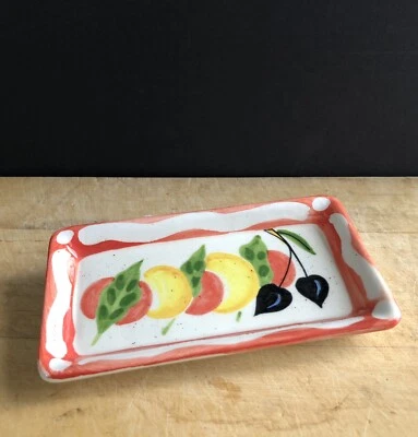 Crate & Barrel Debby Segura Vintage Small Fruit Appetizer Dessert Plate- Italy - Image 1 of 4