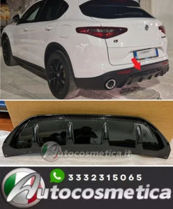 DAM STOßSTANGE HINTEN ALFA ROMEO STELVIO 949 Ti MY21 SCHWARZ GLÄNZEND - Bild 1 von 11