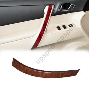 Wood Front Left Armrest Door Handle Cover Trim For Toyota Highlander 2008-2013 - Picture 1 of 6