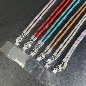 Bright Rhinestone Phone Lanyard Phone Case Chain Straps  Phone Accessories - Photo 1 sur 19