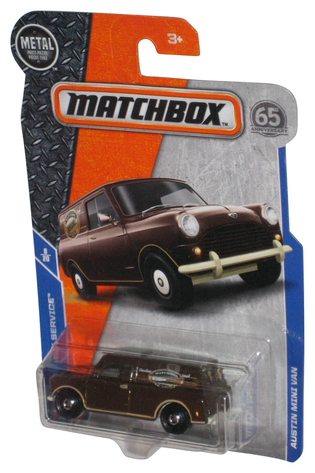 Matchbox MBX Service 8/20 (2017) Brown Austin Mini Van Toy 27/125 - Image 1 of 1