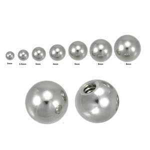 10pcs. Pack 20G 18G 16G 14G Steel Threaded Ball End Barbell Labret Horeshoe Part - Picture 1 of 2