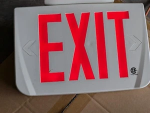LUMACELL GRAWSPN3R Exit Exit Sign Plastic 1 Faces Ceiling/Surface White Automati - Picture 1 of 11