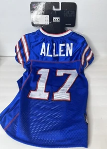 NWT NFL Buffalo Bills Official Team Pet Wear Josh Allen 17 Dog Jersey Size Large - Picture 1 of 5