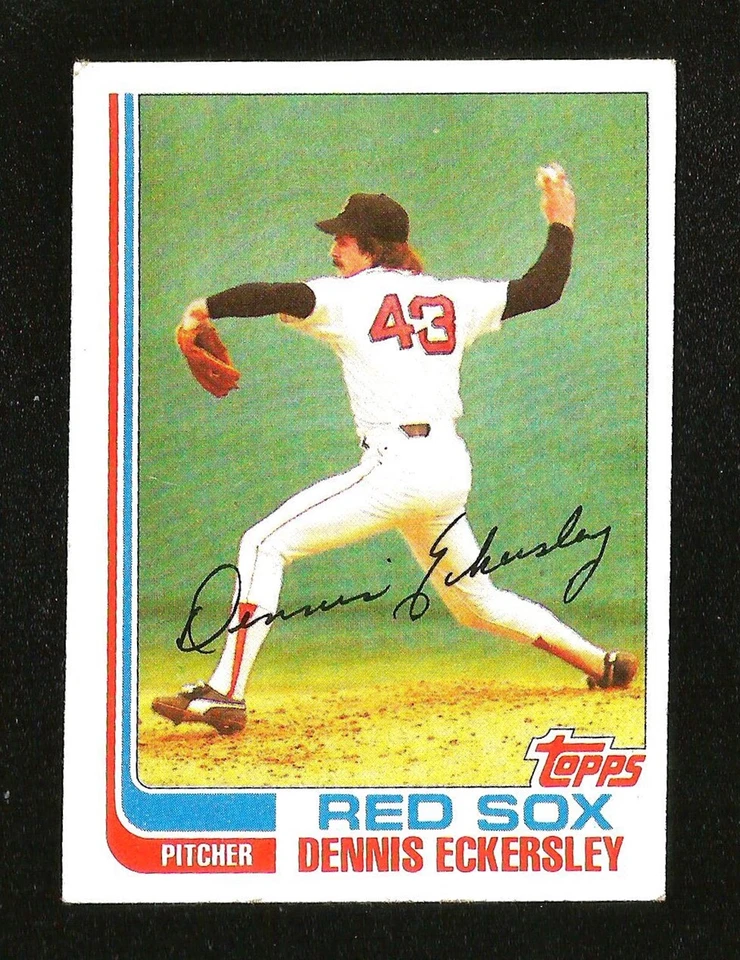 1982 Topps Béisbol #490 Dennis Eckersley En muy buena condición+/Ex Corte Boston Red Sox (Sb3) Foto 1 de 1