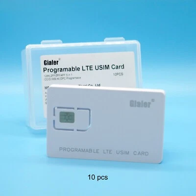 10PCS Writable Programmable Blank Nano micro SIM USIM 4G/5G LTE Card WCDMA - Image 1 of 4