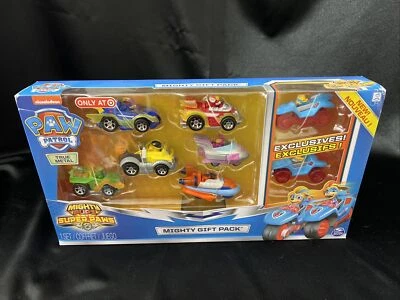 New PAW PATROL Super Paws MIGHTY GIFT PACK  Target Exclusive 8 Car Pack - Image 1 of 2