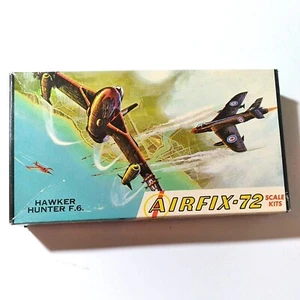 Vintage Airfix 72 Hawker Hunter F6 Modellflugzeug Serie 8-49 komplett mit Ständer - Bild 1 von 10