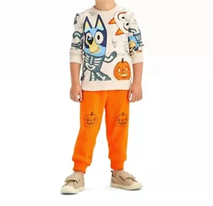 Bluey Halloween Shirt Boys Girls Top Pants Toddler Set Outfit Dog Disney NWT - Picture 1 of 4