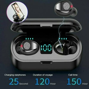 Bluetooth 5.0 Wireless Earbuds Headphone Headset Noise Cancelling TWS Waterproof