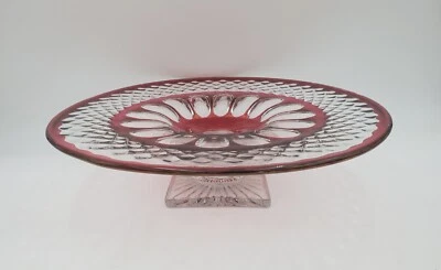 13.25" Westmoreland Wakefield Waterford Ruby Red Stain Footed Cake Stand WF-30 - Image 1 of 4