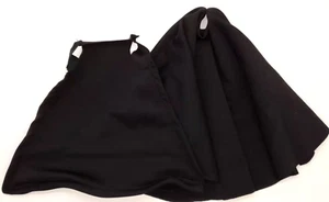SU-DV-CPBS: 1/12 Black Fabric wired cape & robe for Star Wars 6" Darth Vader - Picture 1 of 6