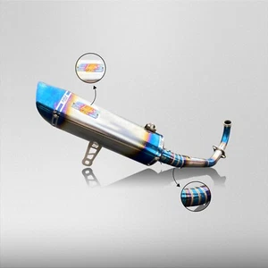 For Yamaha XMAX 250 XMAX 300 2017-2024 Exhaust Front Pipe Muffler With DB Killer - Picture 1 of 8