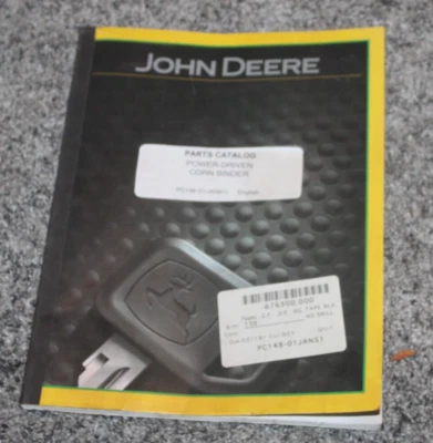 John Deere Power driven  corn binders PC148  parts catalog ( reprint of 1951) - Image 1 of 4