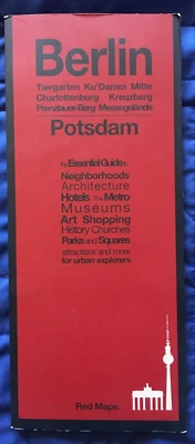 Berlin Germany Red Map - Image 1 of 4