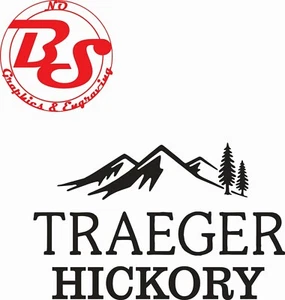 6" Traeger Pellet Flavor Labels Hickory Apple Cherry BBQ Smoker Vinyl Decal noBS - Picture 1 of 25