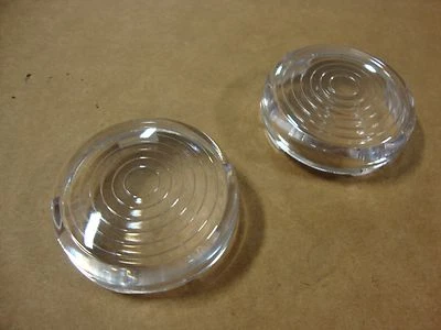BIG DOG OEM CLEAR CIRCLE TURN SIGNAL LENS COVER SET 2003-11 MODELS MASTIFF K-9 + Foto 1 de 3