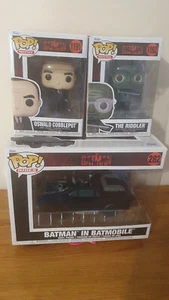 Lot de Funko POP! figurines The Batman n° 282 Batman Batmobile + 1191 Oswald + 1 - Picture 1 of 17