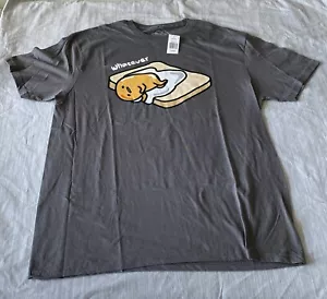 Camiseta Sanrio Gudetama The Lazy Egg Whatever Gris Talla Grande - Imagen 1 de 9