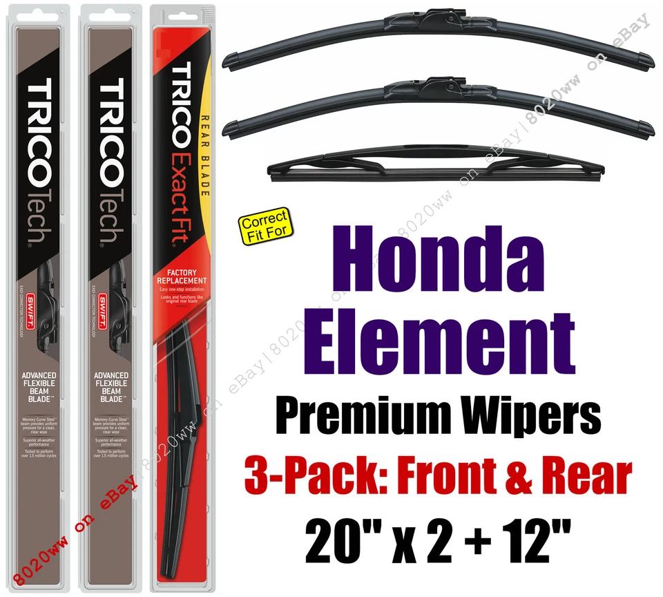 Limpiaparabrisas 3pk Premium para Honda Element 2003-2011 - 19200x2/12B Foto 1 de 1