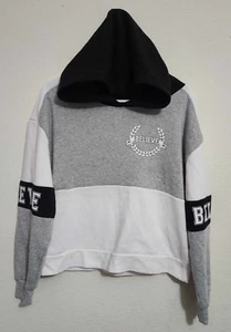 NoBo Girls Size 11-13 Hooded Sweatshirt Believe Print - Picture 1 of 3